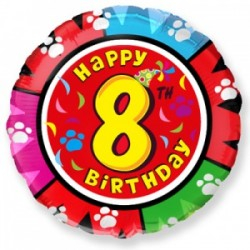 Шар-цифра "8" С Днем рождения